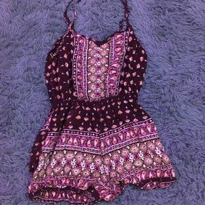patterned romper